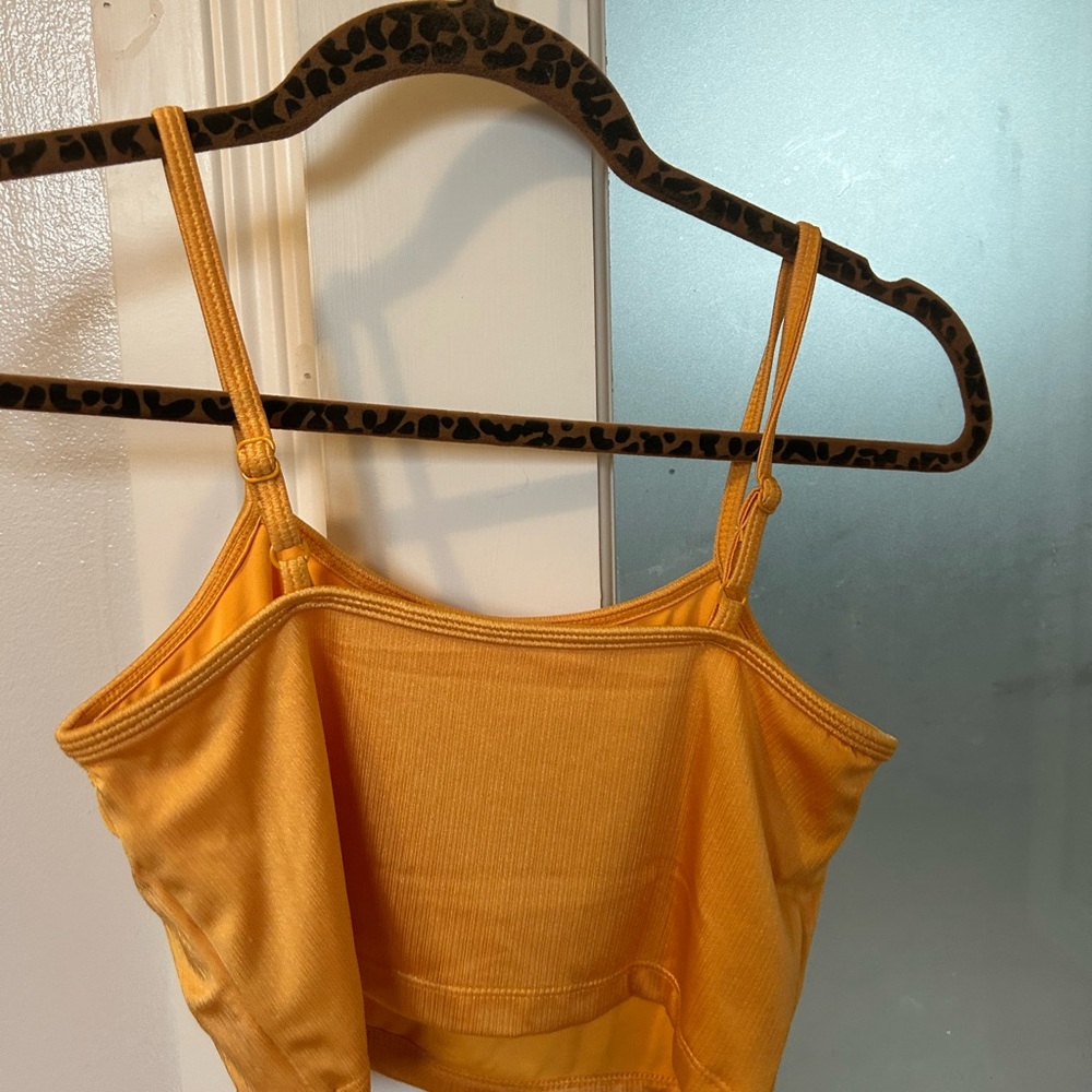 Klassy Network Yellow & black Crop Top